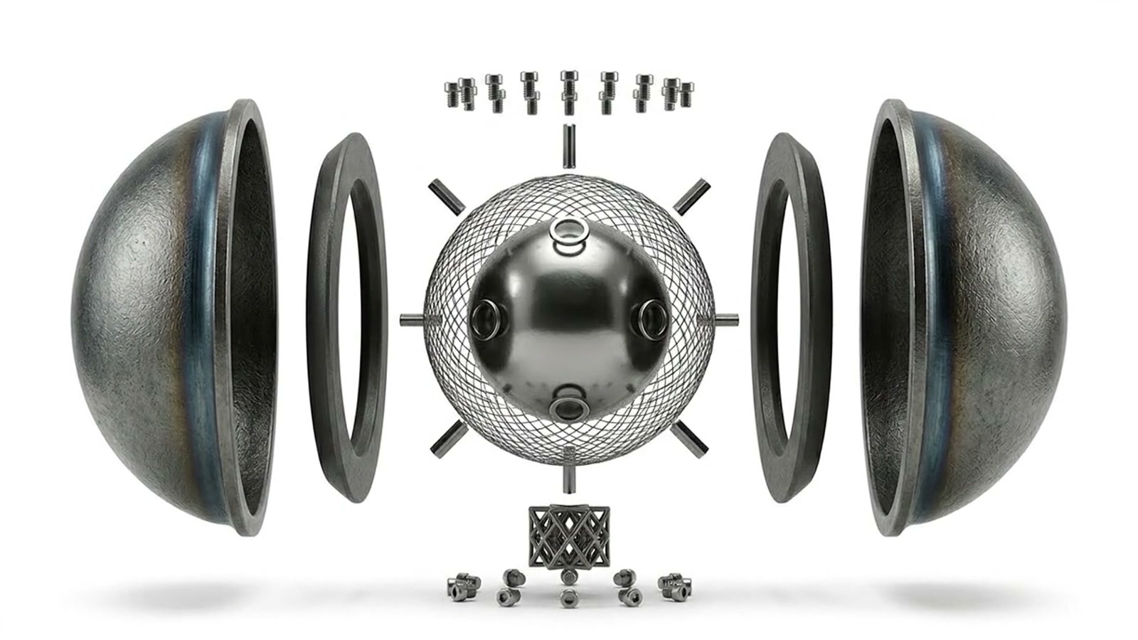 Reassembled steel ball formation hero frame